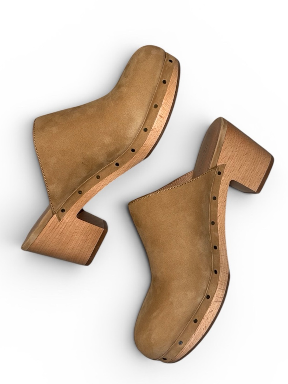Madewell Ayanna Clog - Women's Tan Suede Mule Heels/Clogs - Picture 3 of 4